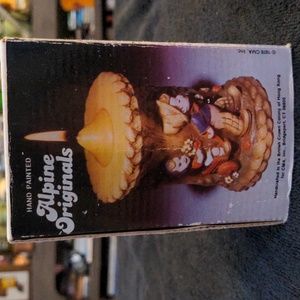 Hand painted Alpine Originals candle. 1978 new in box.